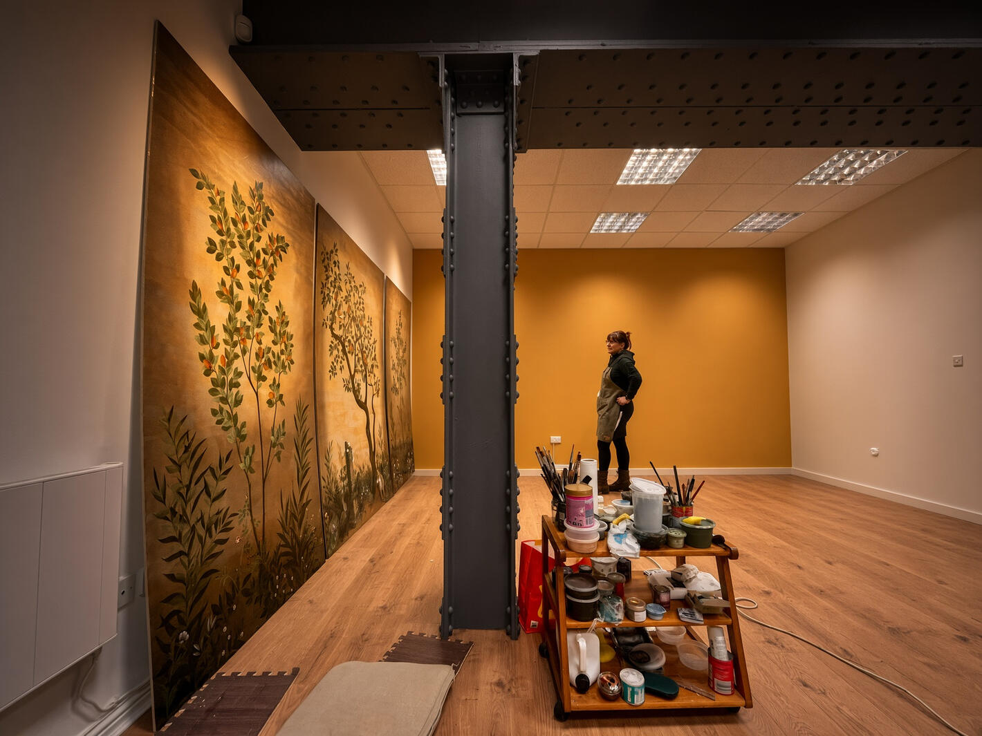 Panels in studio